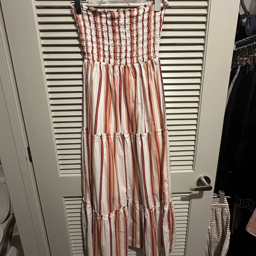 Forever 21 Strapless Red and White Dress